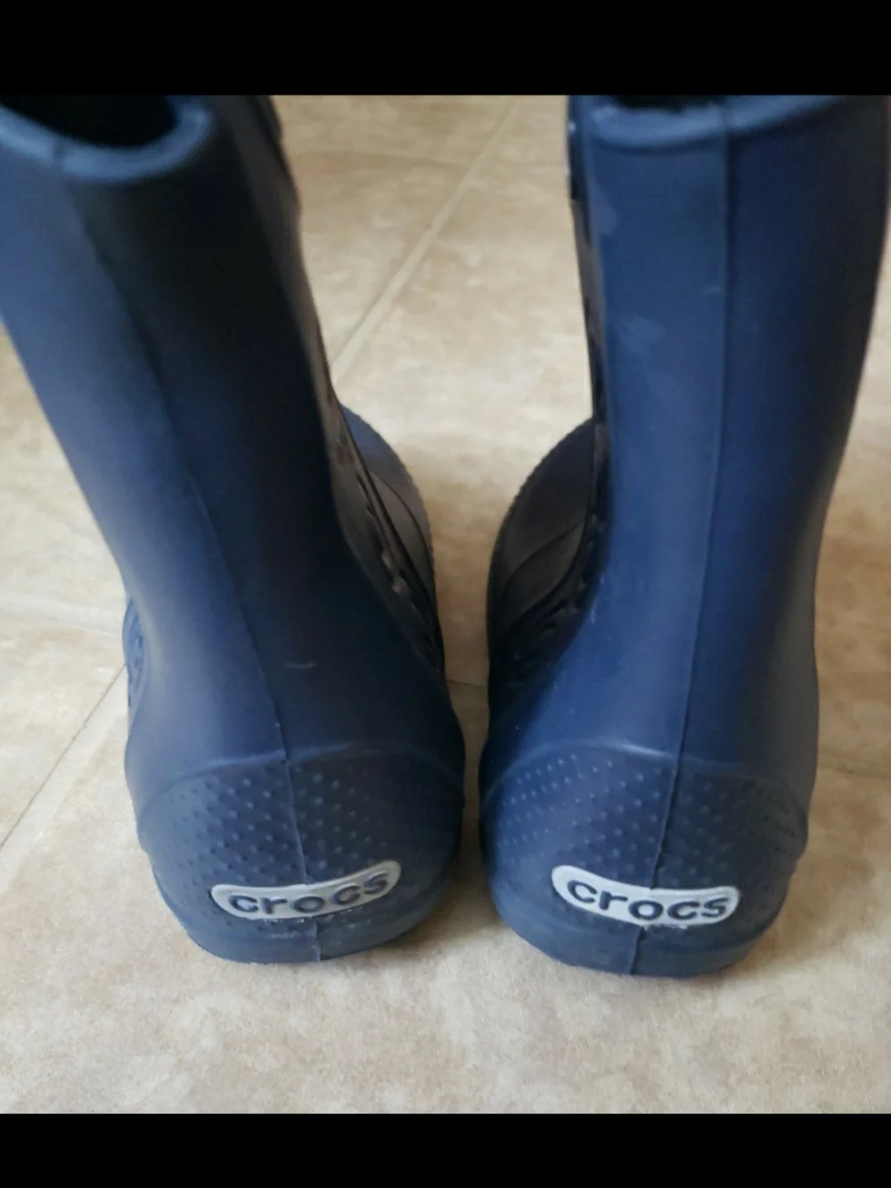 CROCS Kids Navy Blue Rain & Snow Boots Size 10